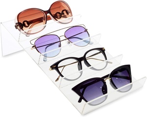 Su misura Controsoffitto <span class=keywords><strong>Bicchieri</strong></span> In Acrilico Cremagliera Del Supporto Del Basamento di <span class=keywords><strong>Plastica</strong></span> occhiali da sole display Rack Acrilico Occhiali Eyewear Banco di mostra - Product Image 4