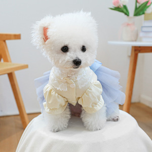 Vêtements pour animaux de compagnie PETCIRCLE - Tenues d'automne pour chiens et chats, robe de princesse des neiges - Product Image 4
