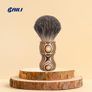 Homme Beard Park <span class=keywords><strong>Avenue</strong></span> Vintage Salon de coiffure manche en bois blaireau mixte blaireau blaireau blaireau - Product Image 1