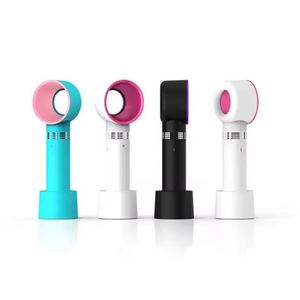 Ventilateur de bureau portable USB sans pales, nouveau design 2024, avec logo personnalisé, idéal pour le voyage et le bureau, trois vitesses - Product Image 2