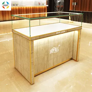 Professional Factory High End Retail Showcases Counter Nice Design Big Space Swing Open Rear Doors Glasses Display Cabinet