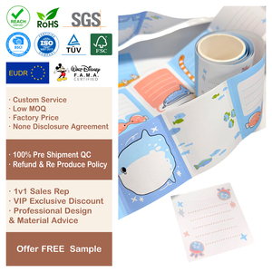 เทปกระดาษเขียนแบบพิมพ์ลายตามสั่ง พร้อมกาวแบบลอกออกได้ สำหรับร้านขายเครื่องเขียน - Product Image 1