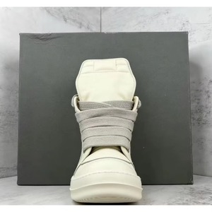 Chaussures décontractées montantes en cuir noir souple et confortable à semelle épaisse pour hommes et femmes, collection Printemps-Automne 2026 – Qualité supérieure - Product Image 5