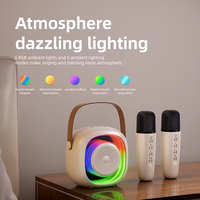 Boîte à musique de poche portable haut-parleur maison KTV fête cadeau haut-parleur Mike Mini haut-parleur avec microphone