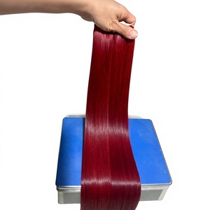 Lots de Cheveux Humains Bruts 100% Vietnamiens en Gros, Lisses et Soyeux, Double Trame, Tissage à la Machine, Extensions de Cheveux Roux Naturels - Product Image 1