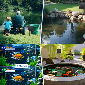 Générateur d'oxygène silencieux à double usage et haute puissance Pompe antibruit USB moderne à énergie solaire pour le jardin Boîte carrée en plastique - Product Image 5