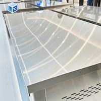 Congélateur professionnel sous comptoir en acier inoxydable à double porte et température unique pour cuisines commerciales ETL