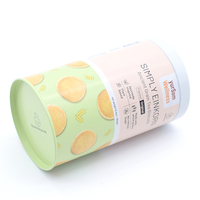 Cylindre imprimé personnalisé Biscuit thé boîte de conserve ronde en métal peut cadeau thé biscuit boîte à café boîte en fer blanc boîte à thé