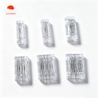 Connecteur rapide transparent à 3 broches sans bande, terminal fil à fil, connecteur 3 cœurs pour câble de bande LED CCT à blanc réglable