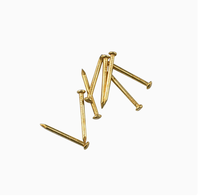 Clous décoratifs ronds en laiton doré, petits clous métalliques pour boîtes en bois, quincaillerie en gros