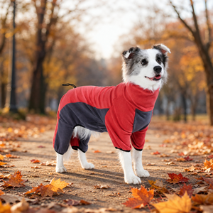 Mono <span class=keywords><strong>de</strong></span> Forro Polar Sólido <span class=keywords><strong>de</strong></span> Doble Cara para Perros Grandes, Pijama Térmico Cálido <span class=keywords><strong>de</strong></span> 4 Patas, Ropa <span class=keywords><strong>de</strong></span> Invierno con Cuello Alto Ajustable - Product Image 3