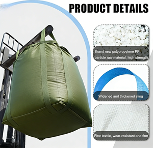 Bolsa de Gran Capacidad, Bolsa de Una Tonelada, Tamaño Estándar, Construcción de Polipropileno Tejido de Alta Resistencia, Alta Capacidad de Carga y Seguridad - Product Image 2