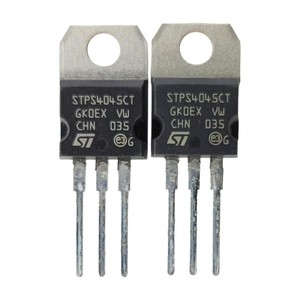 Diodo Rectificador Schottky STPS4045CT 4045, 40A 45V TO-220AB, Diodo de Potencia de Cátodo Común Dual para Fuente de Alimentación Conmutada - Product Image 1