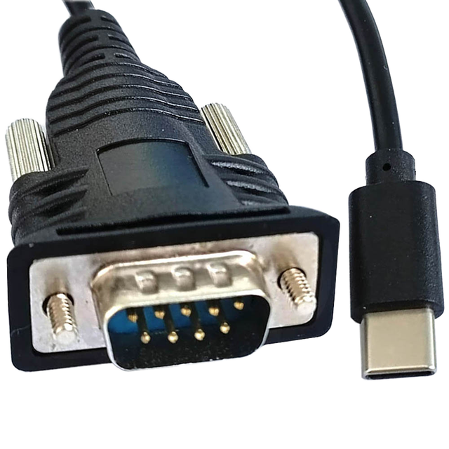 Custom 9pin RS232 Serial Cable DB9 Male to USB-C Male FTDI Chip Adapter Fof Mobile Cellular PC Laptop Interface