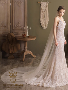 QUEENSGOWN luxe voiles de mariée brillant paillettes maille tissu haute qualité robe de mariée accessoires brillant paillettes voiles - Product Image 3