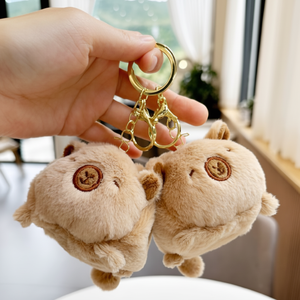 Magazzino stella G brutto capibara portachiavi in peluche Mini scatola di immagazzinaggio per monete e portamonete - Product Image 1
