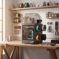 Printer 3D Multi-Warna Elegoo CentaurI Carbon 2 Canvas System CC2 Berkinerja Tinggi Kecepatan Tinggi FDM Printer 3D Industri