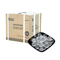 Boules de siliphos 20mm transparentes en polyphosphate de qualité alimentaire Anti-écaille de sodium vitreux transparent Anti-écaille