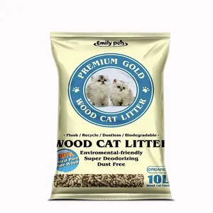 Fornitura per animali domestici gatti applicazione di qualità Premium gattino naturale attivo in legno di pino lettiera per gatti