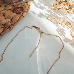 EManco inicial encanto 26 inglés <span class=keywords><strong>letra</strong></span> collar de acero inoxidable DIY alfabeto colgante nombre cadena joyería al por mayor - Product Image 5