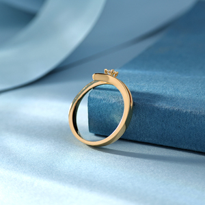 Anillo de Compromiso Clásico de Joyería Fina Exquisita con Diamante Natural de Alta Calidad en Oro Rosa Sólido de 18K Personalizado de Fábrica Directa para Fiesta - Product Image 6