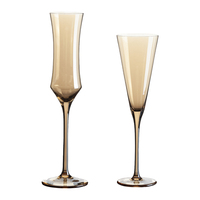Restaurant haut de gamme verrerie ambre hôtel de mariage gobelet en cristal verre à vin rouge discothèque et banquet flûtes à champagne verres à vin