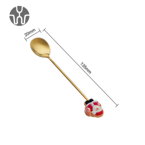 Tốt Nhất Bán New Năm Hiện Nay Bộ Dao Kéo Phim Hoạt Hình Nhỏ Thìa Và Dĩa Thép Không Gỉ <span class=keywords><strong>Flatware</strong></span> Set Cho Món Quà Giáng Sinh - Product Image 6