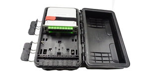 Ftth Splice 24 sợi ngoài trời/trong nhà không thấm nước PP + GF sợi quang hộp phân phối IP65 Đen SC/LC Adapter CE chứng nhận - Product Image 6