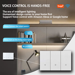 Thiết kế mới chúng tôi tiêu chuẩn nhà thông minh tự động hóa chất lượng cao Wifi thông minh chuyển đổi tuya Pc <span class=keywords><strong>LED</strong></span> ánh sáng Tường chuyển đổi - Product Image 6