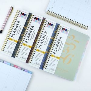 Offre Spéciale : Agenda Hebdomadaire A5 Spirale PVC Écologique – Journal Inspirant de Bien-être, Carnet Quotidien, Objectifs, Papier Personnalisable - Product Image 2