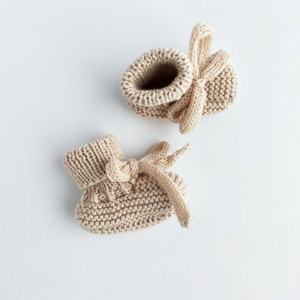 Chaussons bébé tricotés sur mesure, chaussons en tricot épais, chauds pour l'hiver, premiers pas, chaussures au crochet, faits à la main, unisexes, chaussettes pour bébés - Product Image 1