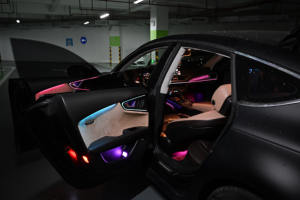 Éclairage LED intérieur de mise à niveau OEM SJC pour les modèles <span class=keywords><strong>Audi</strong></span> A7 C7 2011-2018 - Accessoires de garniture d'éclairage ambiant Symphony 64 couleurs - Product Image 2