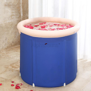 自立型バスルーム折りたたみ式バケットバレルアイスバスタブポータブル折りたたみ式バスタブ大人用のカスタマイズされたアイスバス - Product Image 5
