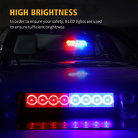 Barra de Luces LED Estroboscópicas RCJ 12V/24V para Camiones y Vehículos, Nueva, Luz de Señalización de Emergencia Intermitente Lateral para Autos
