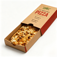 Caja de Pizza Larga Tipo Cajón Personalizada al por Mayor para Comida para Llevar y Entrega de Comida Rápida