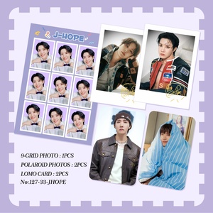 Set de 5 Tarjetas LOMO con Fotos Digitales HD de <span class=keywords><strong>Jungkook</strong></span> V BT <span class=keywords><strong>Idol</strong></span>, 9 Fotos en Rejilla, Regalo de Moda para Fans de Jimin, Suga, J-Hope, RM y Jin - Product Image 6