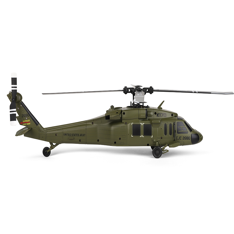 ラジコン　ヘリコプター　WLTOYS K170 UH-60L　バッテリー２個付き Wltoys K170 RCヘリコプターUH-60L 2.4G 4CH 6軸ジャイロ
