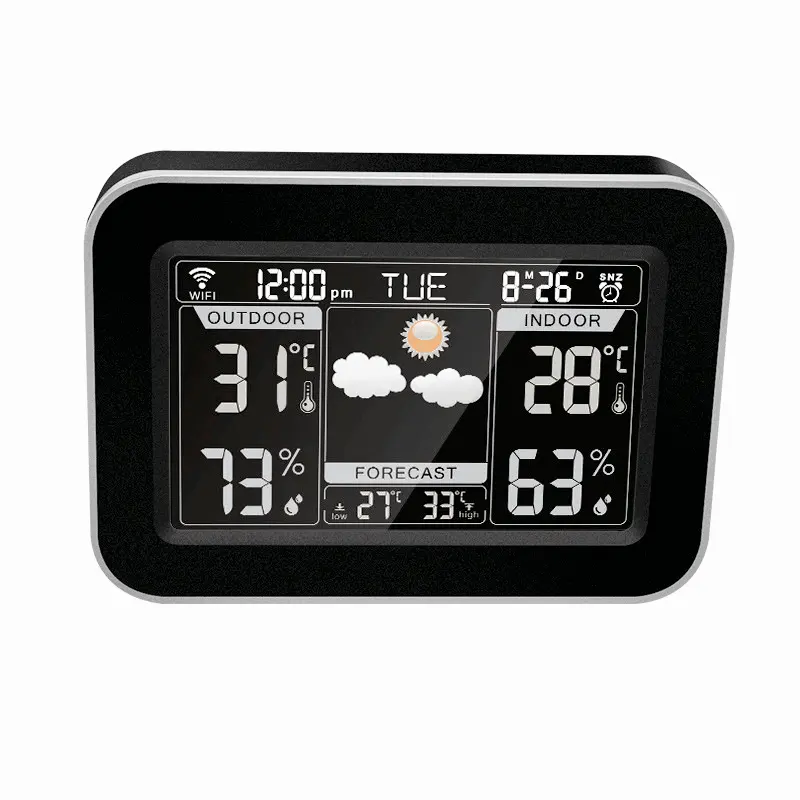 Digital Alarm Clock With, Battery Backup For Bedroom Auto Set Clock With USB Charging Ports 5 Inch Large Display With Date/