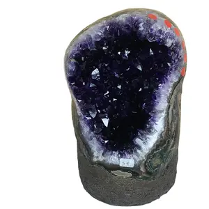 Wholesale High Quality Amethyst Hole natural crystal geode For Home Feng Shui Decoration