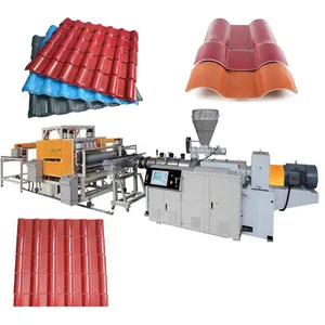 ASA PMMA Synthetic PVC Resin Tile Corrugated Glazed Roofing Sheet Extruder Making Machine