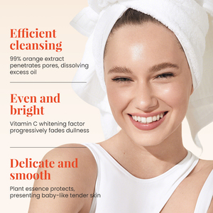 KORMESIC - Limpiador Facial Suave con Vitamina C y Extracto de Naranja, 60g, Blanqueador e Hidratante, Etiqueta Privada OEM - Product Image 2