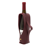 Sac de transport en cuir PU pour bouteille de vin unique, vente en gros YY Factory, pochette portable pour vin rouge, emballage cadeau