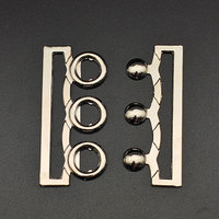 Connecteur de boucle de soutien-gorge en métal plaqué or de haute qualité avec logo personnalisé pour maillots de bain bikini