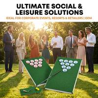 Ensemble de mini-golf personnalisé en gros, tapis d'entraînement de golf d'intérieur avec putter et balles pour la maison, le bureau et le jardin