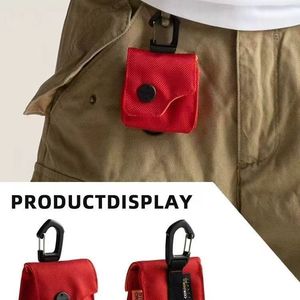 Mini Key Case Ballistic Nylon Red Earphone Bag Neck <b>Lanyard</b> Waist Pouch Unisex Daily Use - Product Image 3