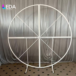 LEDA Simple Classic Wedding Decoration Round Metal Ring for Drapery Wedding Stage Decoration for Events Proposal Engagement - Product Image 3