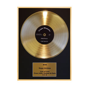 Affiche en aluminium noir or <span class=keywords><strong>platine</strong></span> disque vinyle avec Plaque personnalisée bon marché - Product Image 4