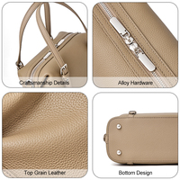 Sacs à main en cuir de vachette personnalisables – Fabrication en gros de sacs Boston légers et de haute qualité pour femmes, idéaux pour les trajets quotidiens