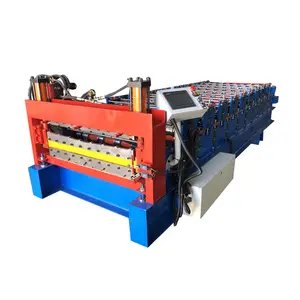 Making Building Material Wall Panel Metal Roofing Corrugated Tile Roll Forming Machine For Sale DX