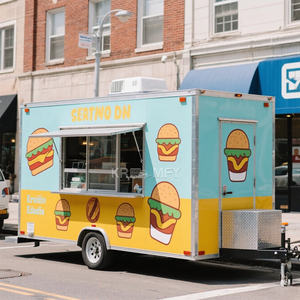 2025 Container Snack Catering For Sale Food <b>Cart</b> Trailer Outdoor Street Stainless Steel - Product Image 1